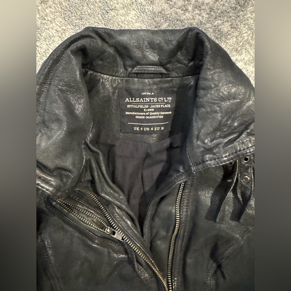 All Saints leather jacket - Picture 2 of 5
